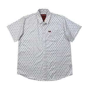 Dixxon Shirt Mens XL Extra Large White Red D-Lite Lightweight Stretch Party Wear